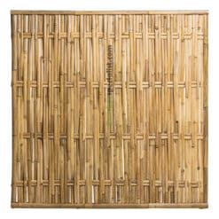 180x180 Gevlochten Naturel Bamboescherm verticaal