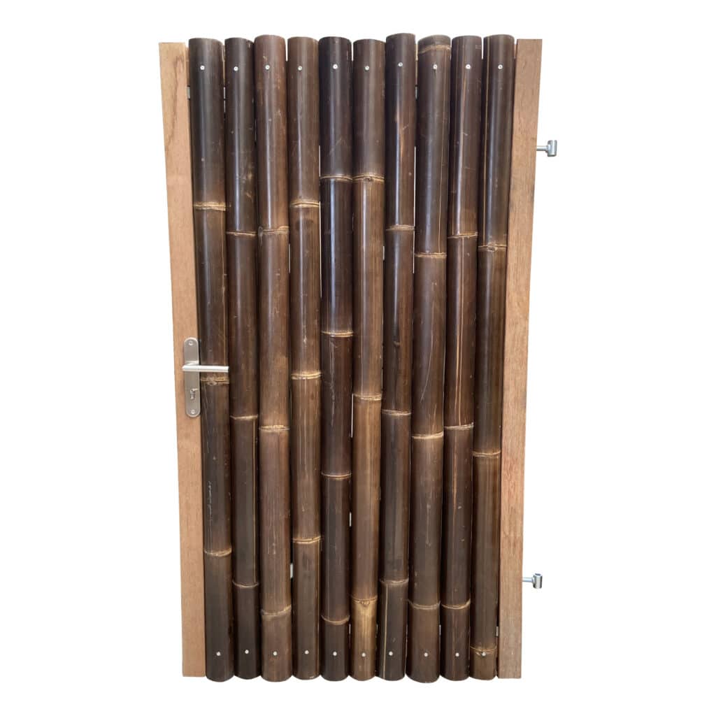 Bamboe poortdeur Zwart