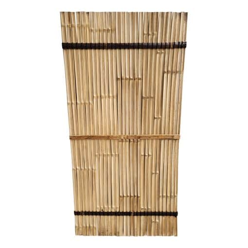 Latten Bamboe schutting Naturel achter